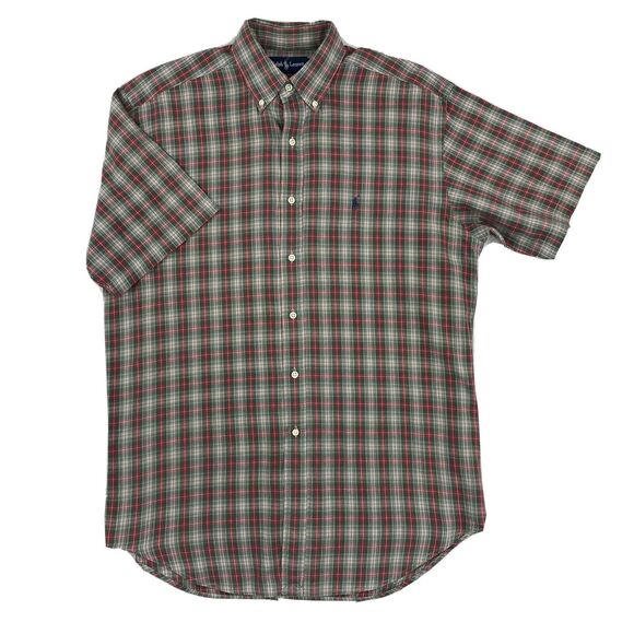 Ralph Lauren Shirt Men's Medium Multicolor Plaid Blake American Light Academia - Picture 1 of 15